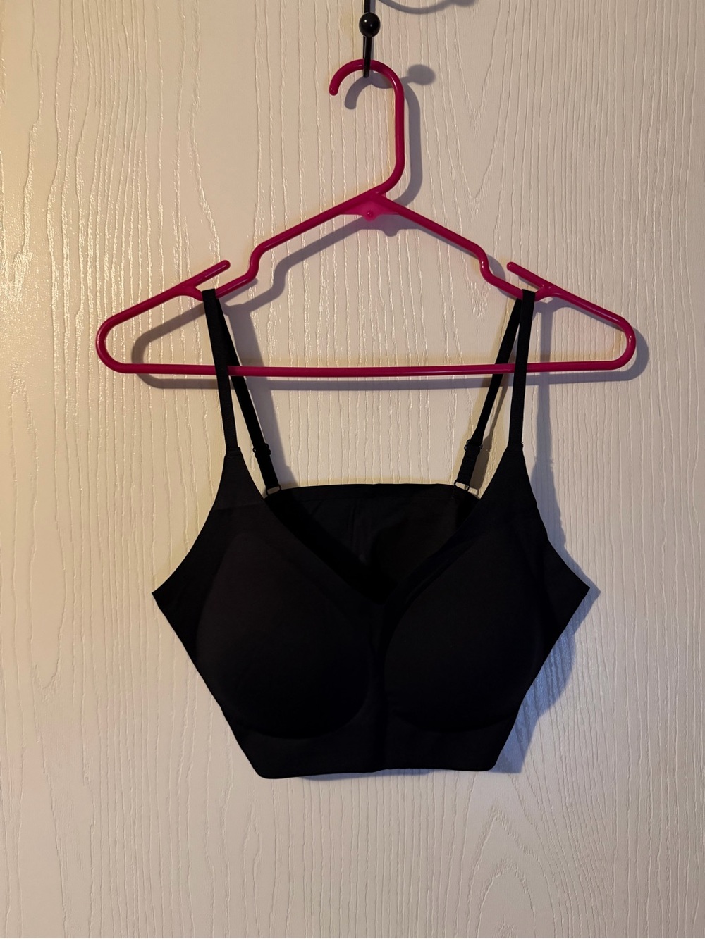 Pretty well Black Seamless Wireless Bra Size XL